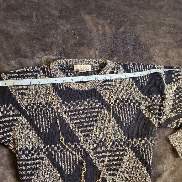 Vintage Nuovo 80's Sweater Black & White - Retro - Picture 5 of 9